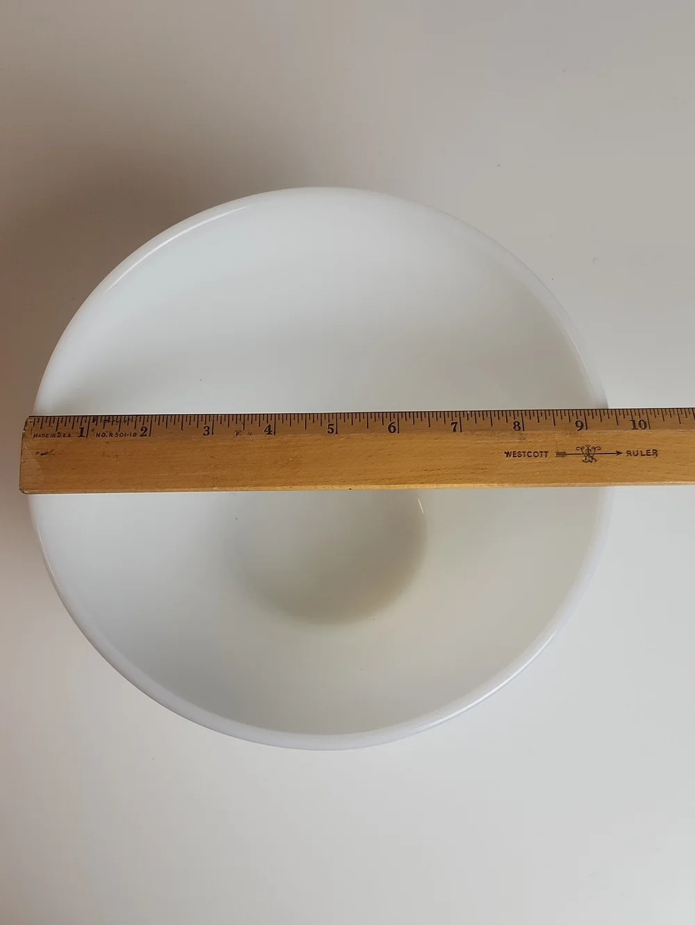 Vintage Fire King Splash Proof Large Milk Glass Mixing Bowl